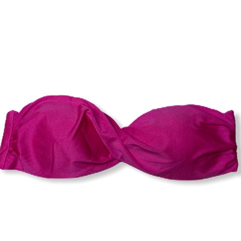 Luli Fama Twist Bandeau Bikini Top